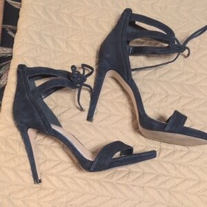 Gianni Bini Black Stiletto Heels with Ankle Strap